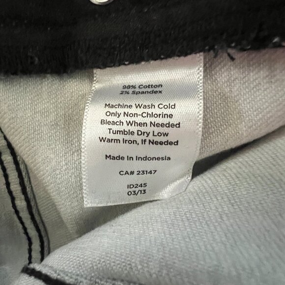 Talbots W-Heritage Women's 20W Slim Ankle Black and White Pants - Picture 6 of 7